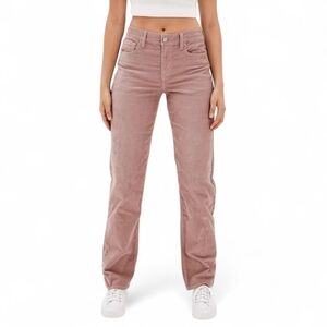 AMERICAN EAGLE 8 Beige Stretch Corduroy Straight Pants